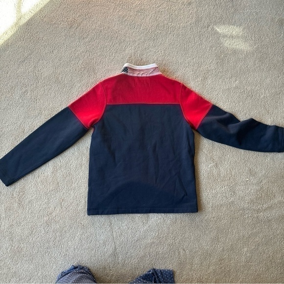 Vineyard Vines USA Colorblock Mockneck Pullover Size Small(8-10)  EUC - Picture 5 of 6